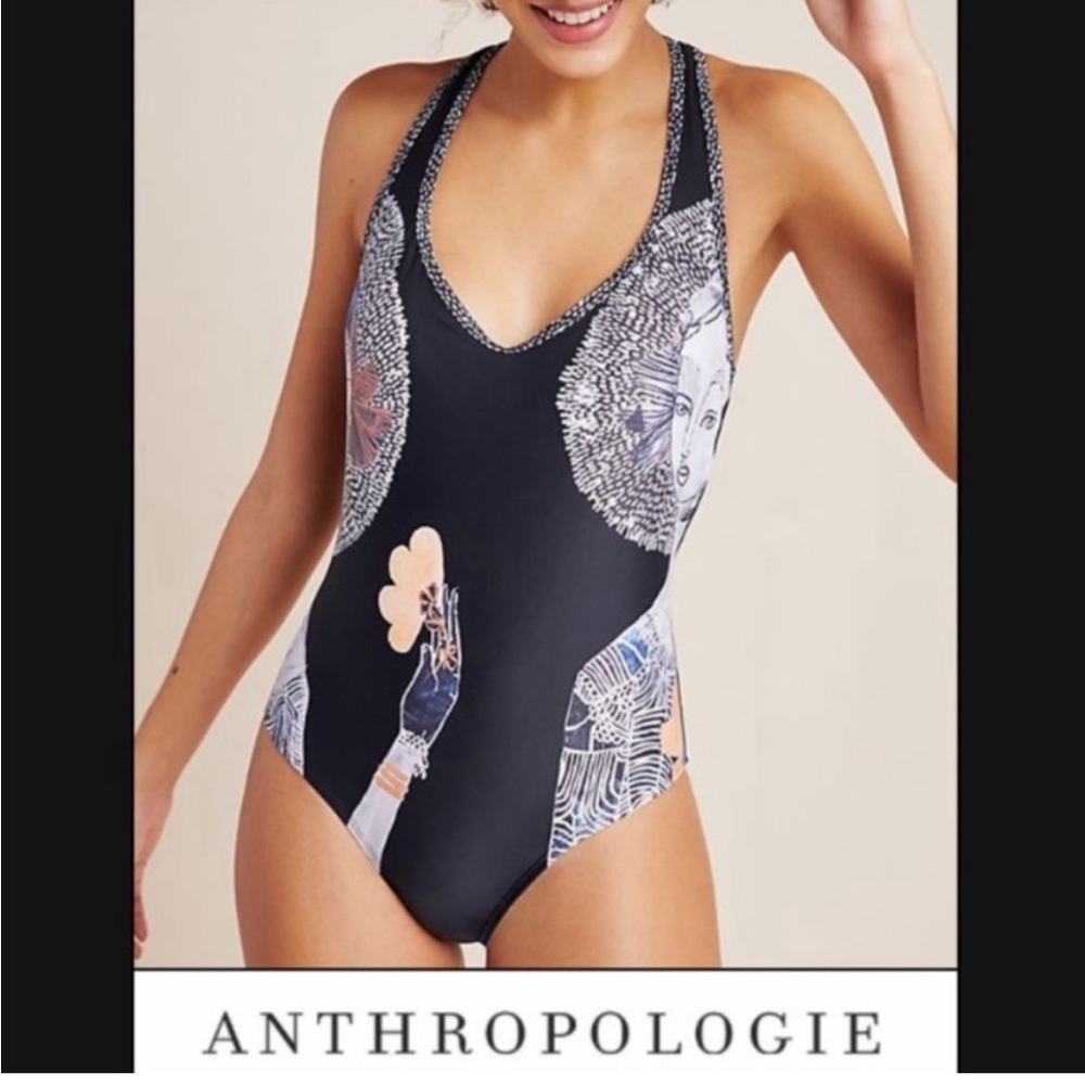 Anthropologie Jai Vasicek Rosa One Piece Swimsuit